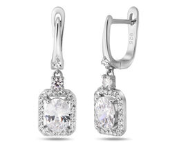 Серьги, куб.циркон., BY-5995