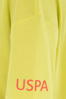 Футболка женская U.S. Polo Assn фисташково-зеленая из хлопка  фото 21