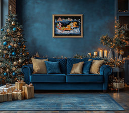 Набор для вышивания PANNA Золотая серия PR-7531 Тройка Деда Мороза 66.5 х 44 см