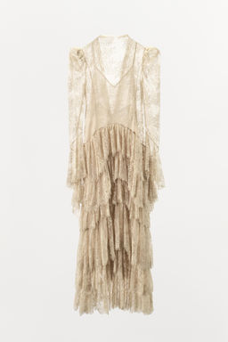 ZW COLLECTION LIMITED EDITION LACE DRESS WITH RUFFLES