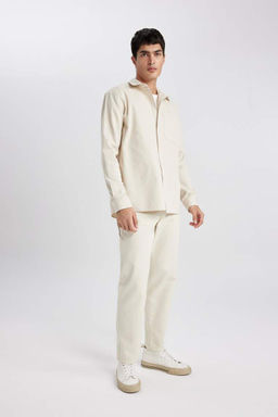 Брюки прямого кроя с нормальной талией и нормальной талией - Defacto фото 6