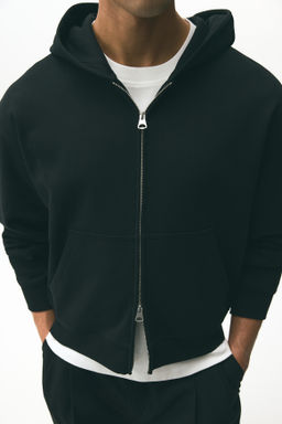 Chaqueta sudadera boxy con cremallera Loose Fit - H&m фото 7