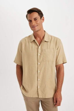 Рубашка с короткими рукавами и воротником-поло Relax Fit