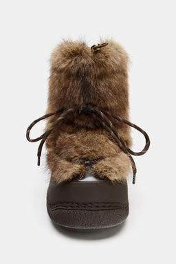 COMBINED FAUX FUR ANKLE BOOTS SKI COLLECTION - Zara фото 9