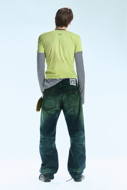 Vaqueros Anti unisex de corte regular y tiro bajo - H&m фото 5