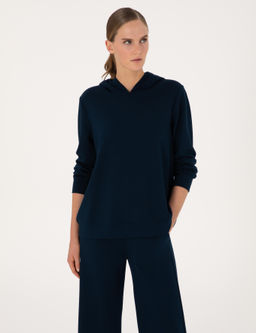 Lacivert Oversize Sweatshirt