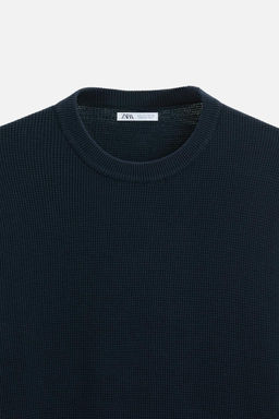 BASIC TEXTURED SWEATER - Zara фото 10