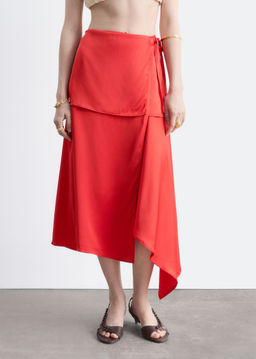Falda cruzada con paneles superpuestos - H&m фото 6