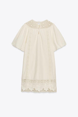 ZW COLLECTION EMBROIDERED SHORT DRESS - Zara фото 6