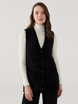 V Yaka Kad?n Triko Yelek