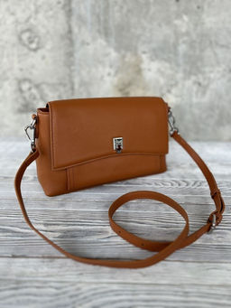 Женская кожаная сумка через плечо 8219 Рыжий