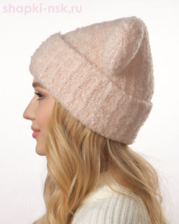 03018 BKE Чебурашка букле Шапка флис (52-56)