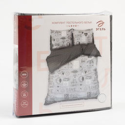 Постельное бельё Этель 1.5 сп Love 143*215 см, 150*214 см, 70*70 см -2 шт  фото 15