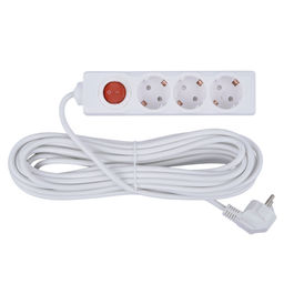 S-GCU3-10B WHITE Удлинитель серии Ultra, шнур 10м., 3 гнезда, 16A, с/з. Белый. TM Uniel