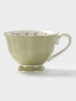 Чайная пара WY Spring flowers, фарфор, 220 мл, зелёная