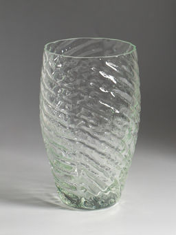 Ваза для цветов, h=21 см, d=11, стекло, прозрачная