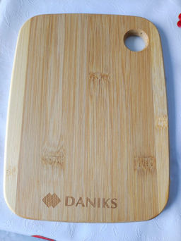 Доска разделочная бамбук, 20х15х1 см, прямоугольная, Бамбук, H-1567 (376771) - Daniks фото 4