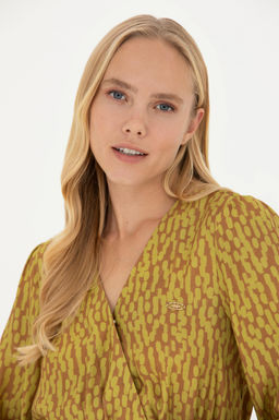 Kad_n Neon Sar_ Dokuma Elbise - U.s. polo assn фото 3