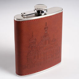 Подарочный набор «Собор»: фляжка 240 мл, фляжка 90 мл, стопка, воронка, ручка