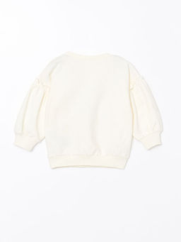Bisiklet Yaka Uzun Kollu Bask?l? K?z Bebek Sweatshirt ve Tayt 2li Tak?m - Waikiki фото 3
