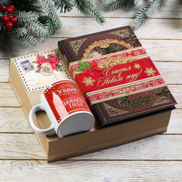 Родословная книга и кружка Семейного счастья, 28 х 24 х 11 см, набор - Зимнее волшебство фото 3