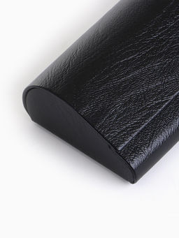 Футляр для очков на магните, однотонный, размер 16×6.5×3 см, чёрный