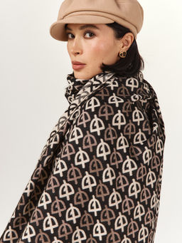 в составе ШЕРСТЬ  и КАШЕМИР Большой, мягкий, теплый  двусторонний палантин - Tantino фото 6