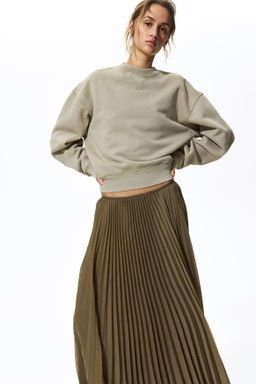 Falda plisada en tejido vaporoso - H&m фото 8