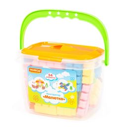 Конструктор Малютка (54 элемента) (в ведёрке)