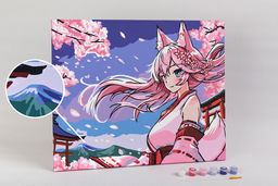 ФРЕЯ PNB/PL-202 Набор для раскрашивания по номерам 50 х 40 см В стиле аниме. Кумихо  фото 6