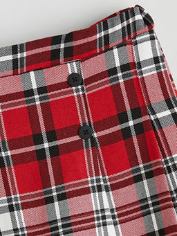 Ekose K?z ?ocuk ?ort Etek