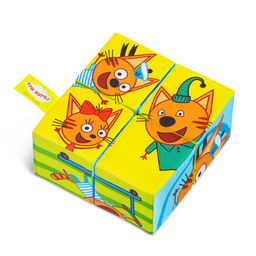 Мякиши арт.768 Кубики "Собери картинку. Три кота"