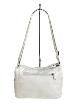 Женская сумка из искусственной кожи, цвет белый - Greta фото 2