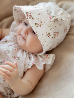Чепчик хлопковый Розы 0+ - Bungly фото 7