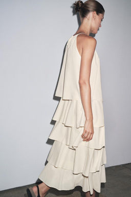 ZW COLLECTION HALTER RUFFLE DRESS - Zara фото 2