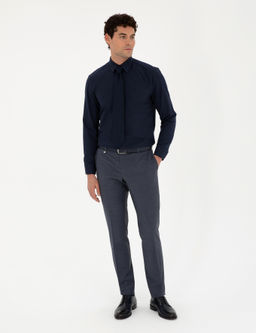 Koyu Mavi Slim Fit Kuma_ Pantolon