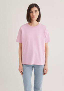 Lila Basic Tisort - Mavi фото 5