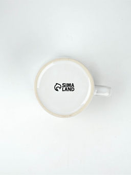 Кружка керамическая новогодняя Снеговик, 320 мл, ручная работа