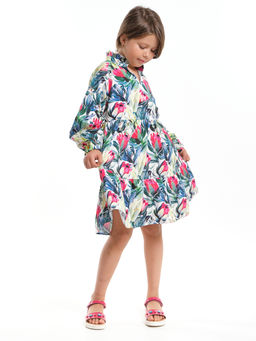 Платье нарядное хлопковое UD 7933 цветы Протея - Mini maxi фото 14