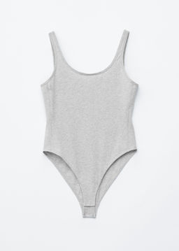 Body de punto con cuello redondo