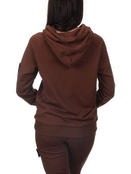 E102 BROWN Костюм спортивный женский (хлопок 90%, полиэстер 10%)