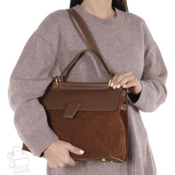 Сумка женская кожаная 68870BDAA brown Baidou/30   в Новосибирске
