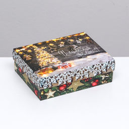 Цена за 5 шт. Подарочная коробка сборная Исполнения желаний, 16,5 х 12,5 х 5,2 см - UPAK LAND фото 7