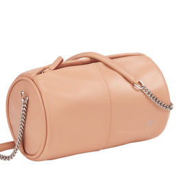 Итальянская кожаная сумка DuDu Bags серии Abigail | пудровый