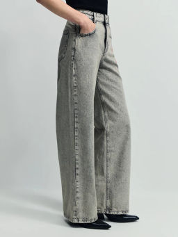 Джинсы wide leg с высокой посадкой / Zarina  фото 5