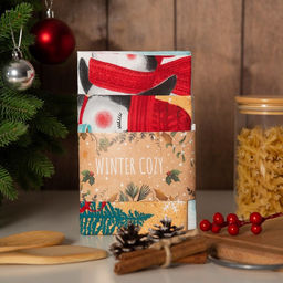 Набор кухонных полотенец Доляна Снежного настроения 35х60см-2шт, 100% хл  фото 3