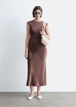 Maxivestido ajustado de sat?n - H&m фото 3