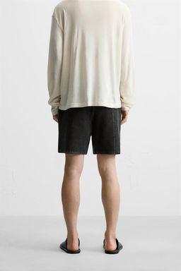 RELAXED FIT KNITTED BERMUDA SHORTS - Zara фото 3