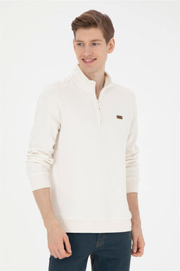 Мужской свитшот цвета экрю Неожиданная скидка в корзине