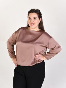 РАСПРОДАЖА Блуза Виктория_О43/кофейный - Ihomelux фото 6